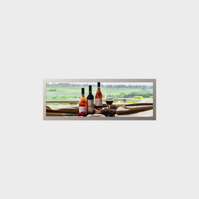 16.9 Inch Bar Type Taxi Advertising Screen 1920*624 LVDS 800nits