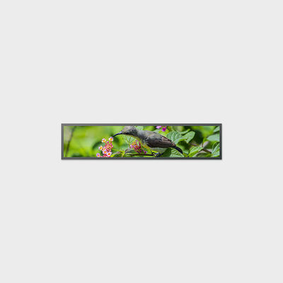 37.8 Inch Advertising LCD Display Bar Type 1920*387 LVDS 2000nits